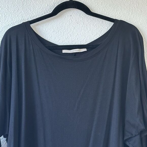 41 Hawthorn Black Tunic Top Women’s Size L Bat Wing Sleeves Tapered Waist - Picture 2 of 7
